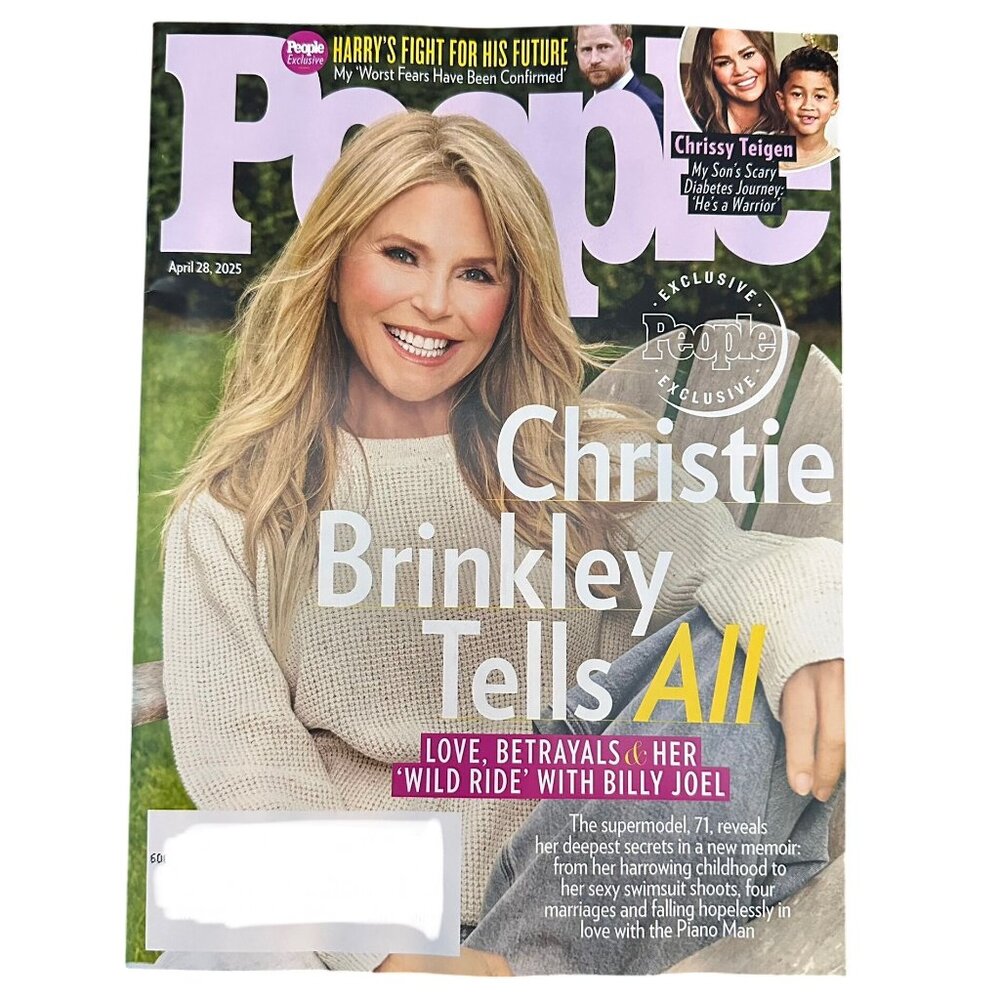 People Magazine April 28 2025 Christie Brinkley Tells All Harry's Fight